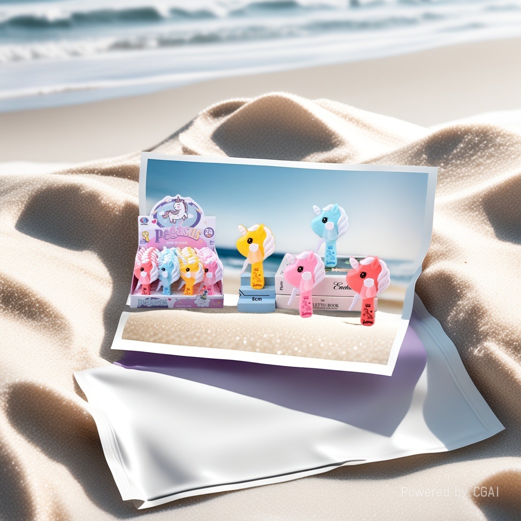 Hot-selling canned fish, colorful unicorn mini hand-pressing fan Specification image