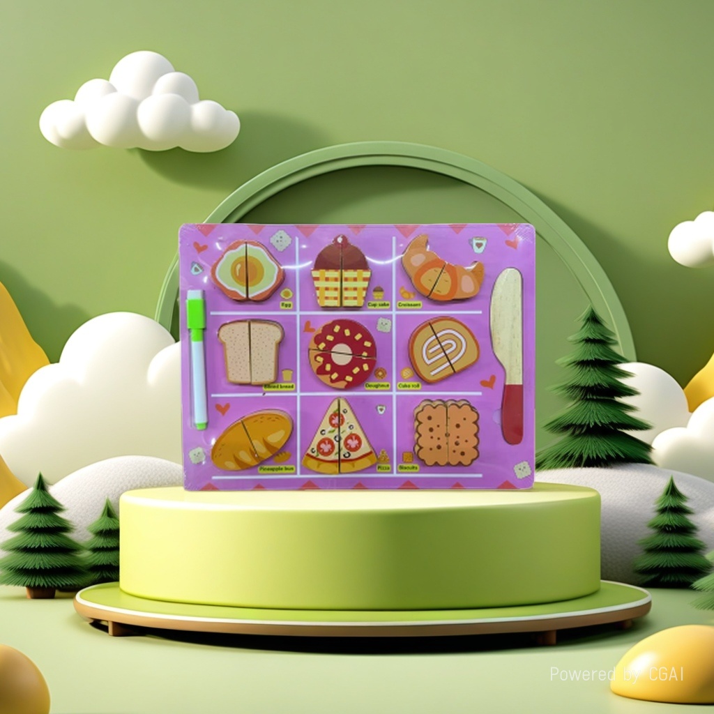 The pink children's Chaser board kitchen toys are safe and non-toxic Specification image