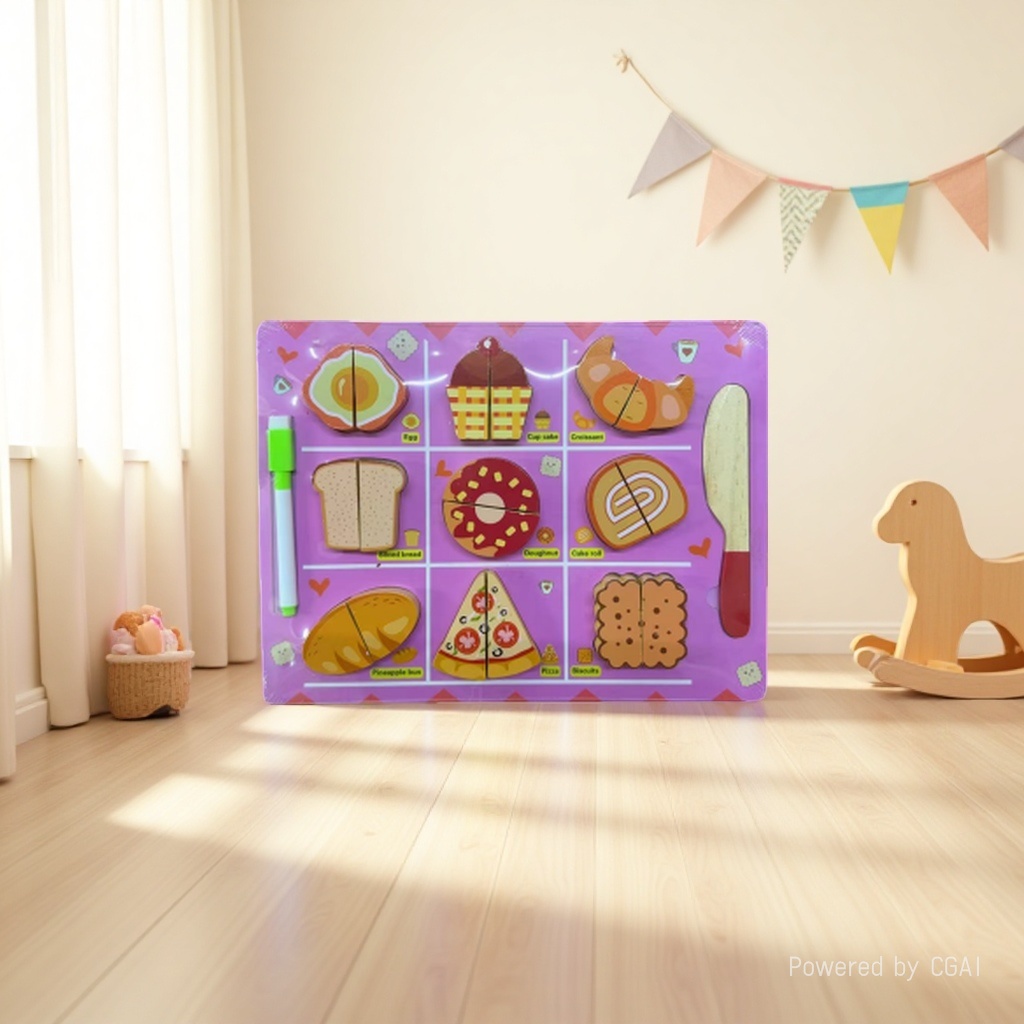 The pink children's Chaser board kitchen toys are safe and non-toxic