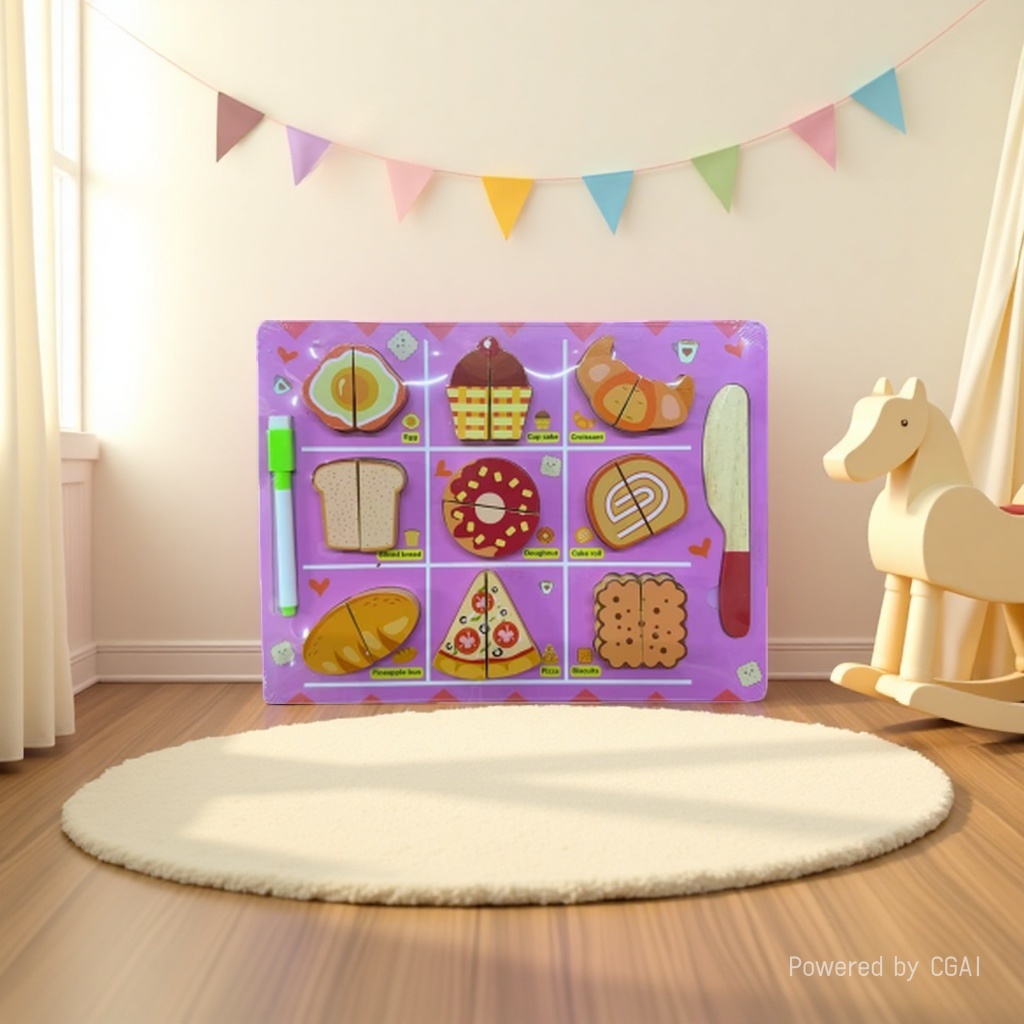 The pink children's Chaser board kitchen toys are safe and non-toxic details Picture