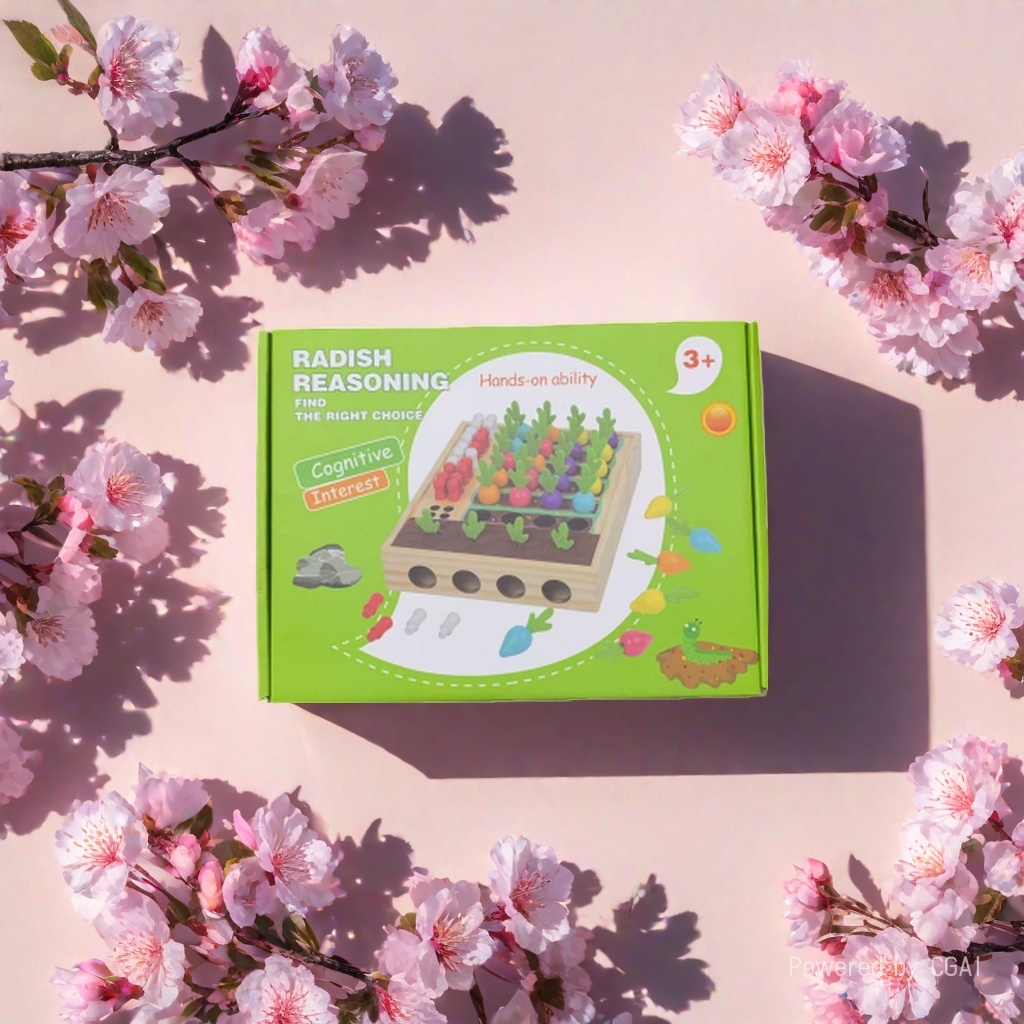 Digital House Shape Box Multi-hole Cognitive Toy DIY House Digital Chess Application Scenario