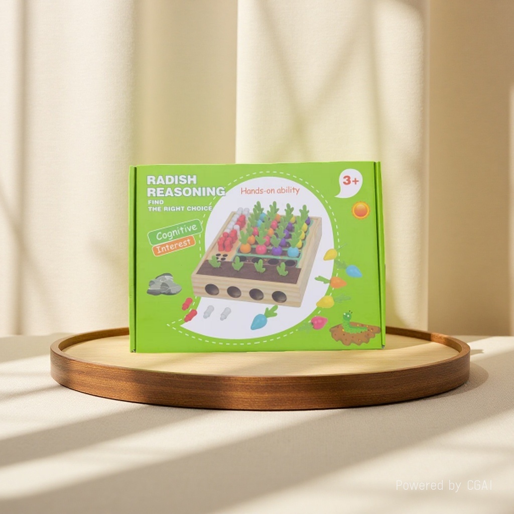 Digital House Shape Box Multi-hole Cognitive Toy DIY House Digital Chess Specification image