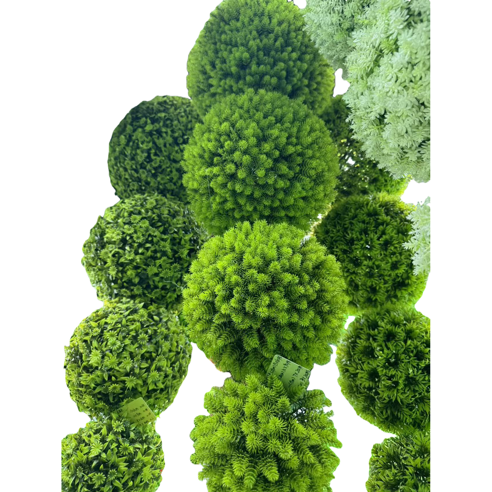 绿色球形泡沫塑料仿真花 人造植物家居装饰用详情7