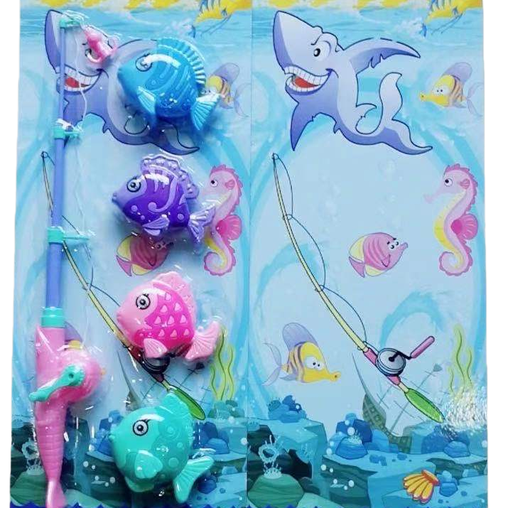 钓鱼/钓鱼玩具/钓鱼玩具套装/生日礼物白底实物图