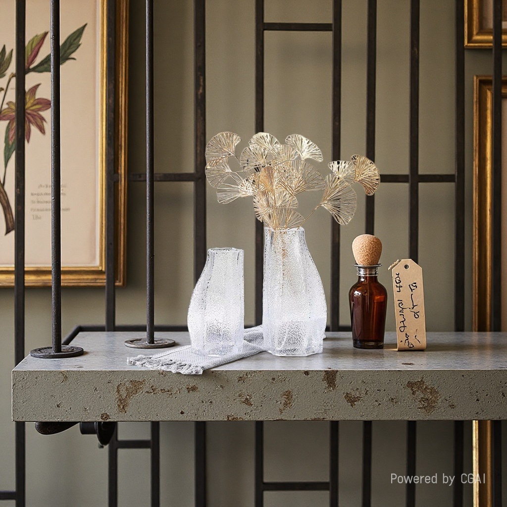 زجاج التدرج البرتقالي والاسود من مواد زجاجية أخرى مصنوعة من لوحات زجاج الكريستال Specification image