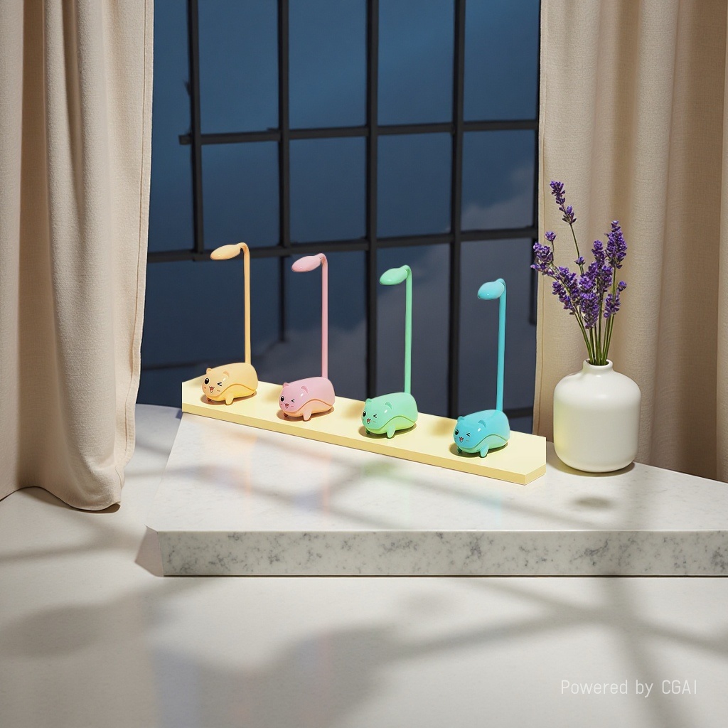 Cool Lamp, colorful animal-shaped ceramic table lamp, handcrafted original wax melting lamp Application Scenario