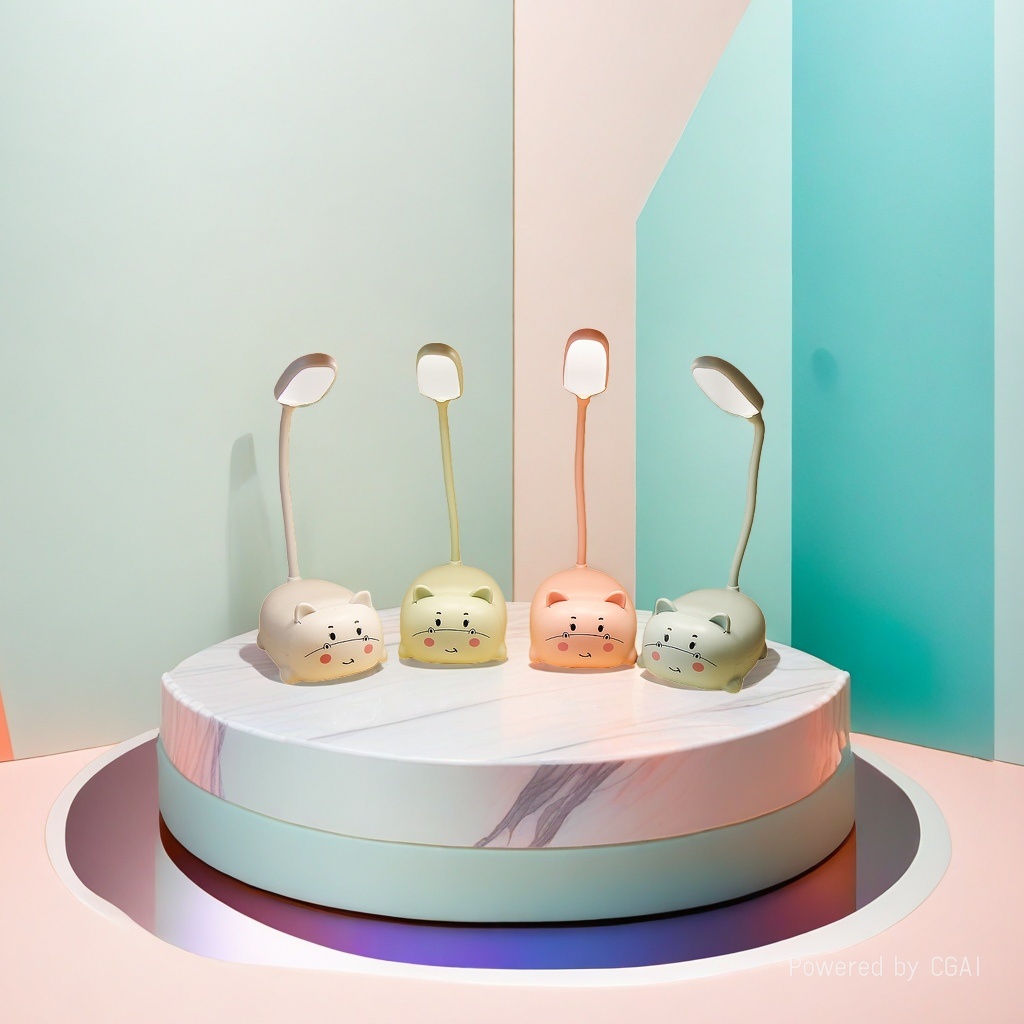 Cool Lamp Handcrafted original ceramic cat-shaped table lamp, wax and aromatherapy dual-purpose model Specification image