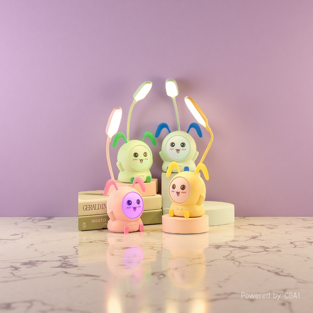Cool Cool Lamp Handcrafted original colorful rabbit-shaped ceramic simulation animal wax table lamp