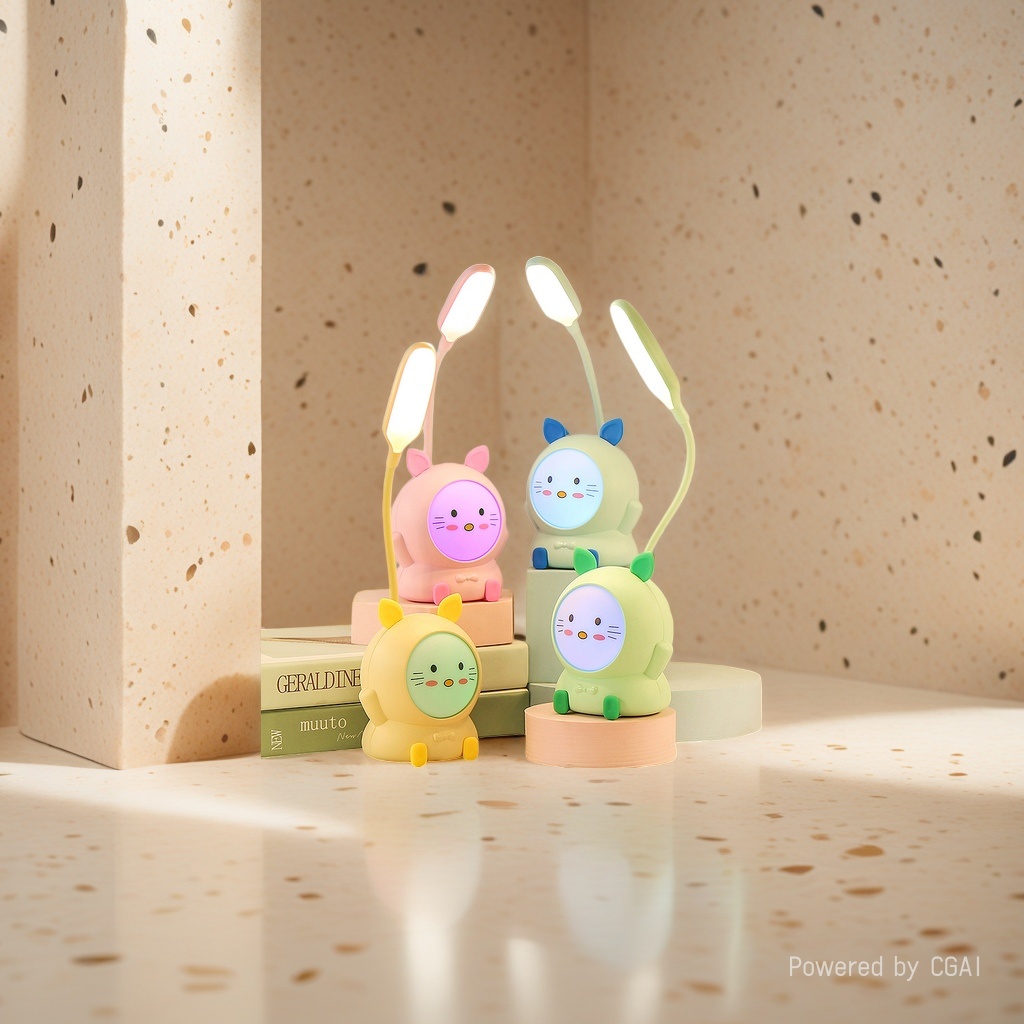 Cool Cool Handmade original ceramic wax table lamp, colorful cartoon decoration for a warm bedroom Application Scenario