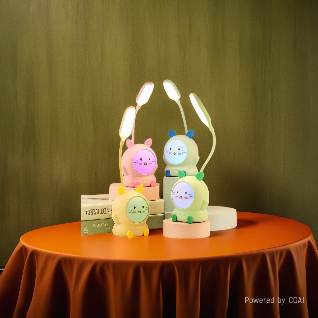 Cool Cool Handmade original ceramic wax table lamp, colorful cartoon decoration for a warm bedroom Specification image
