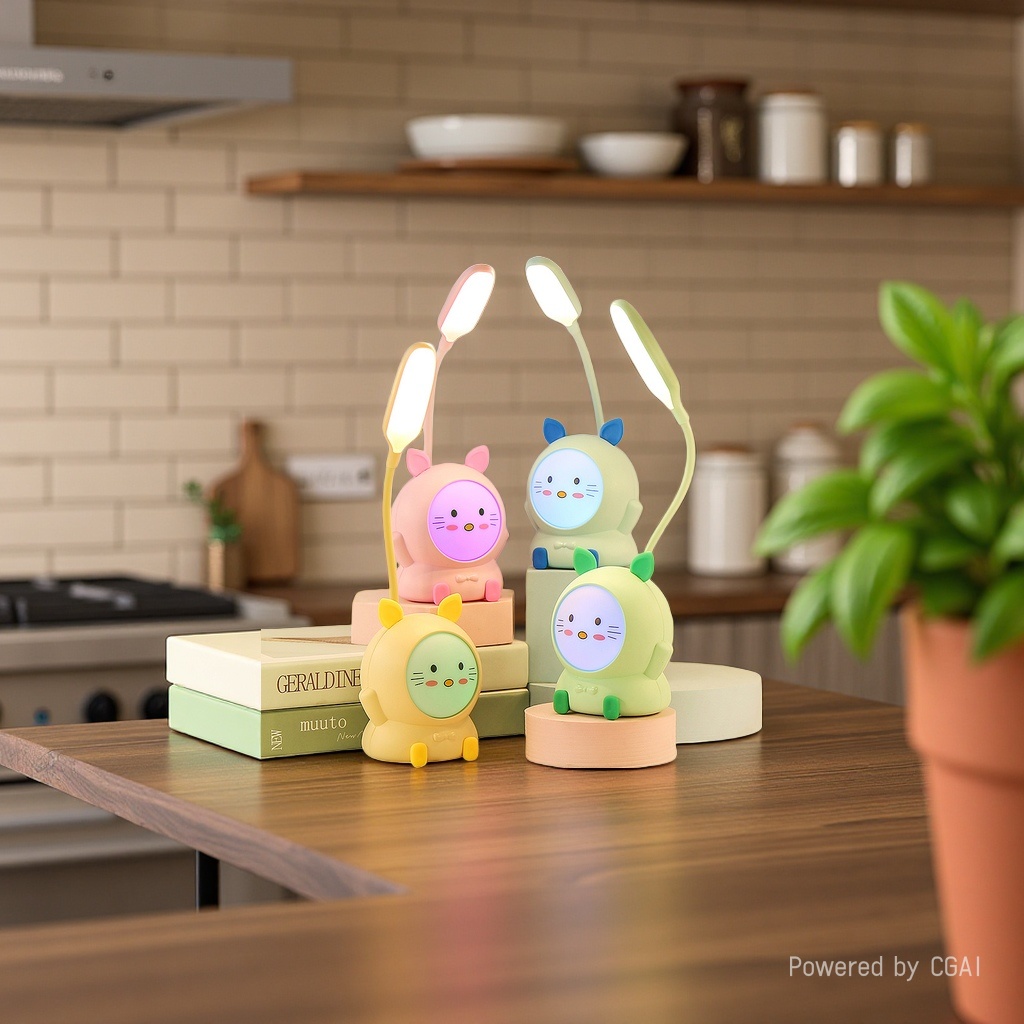 Cool Cool Handmade original ceramic wax table lamp, colorful cartoon decoration for a warm bedroom