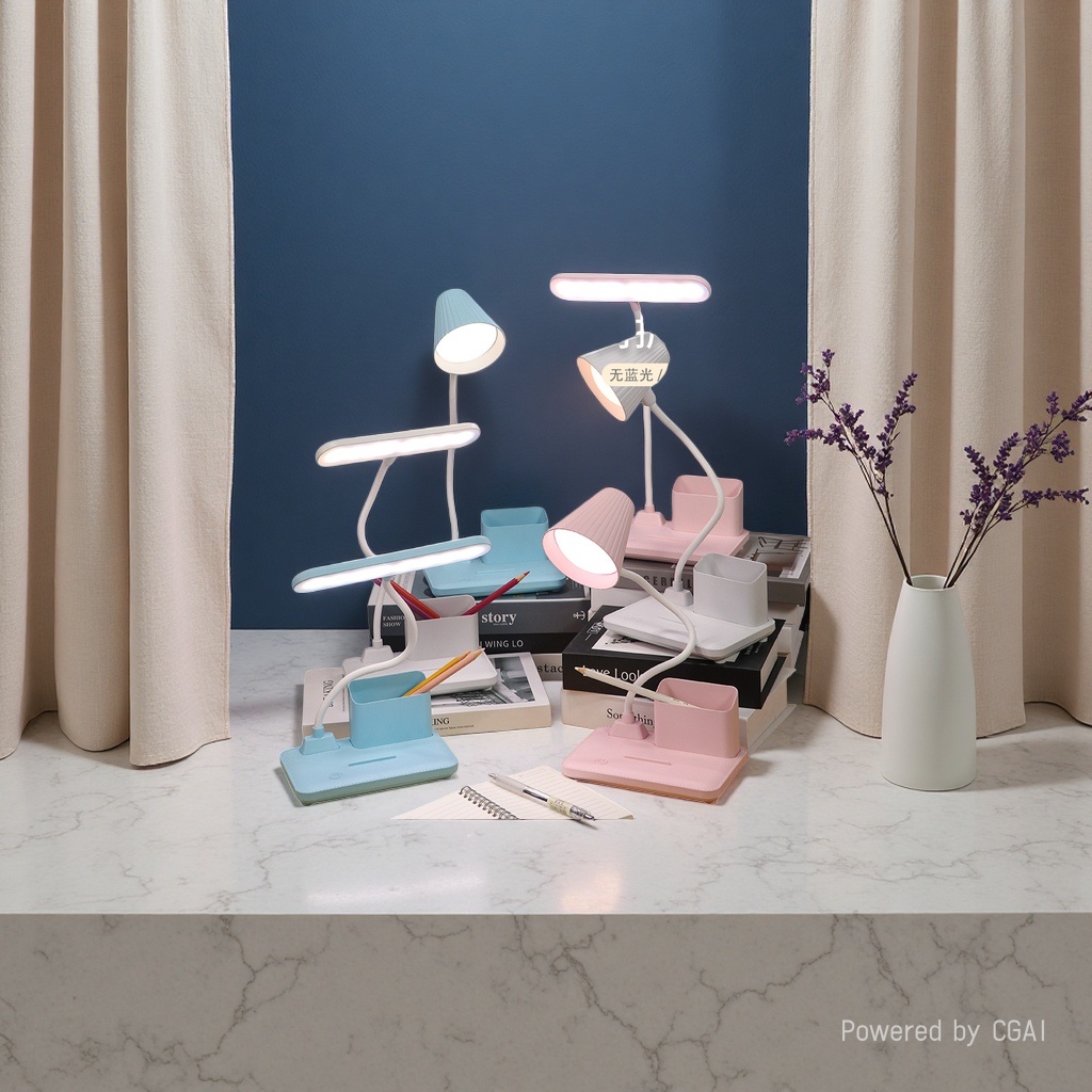 Cool Lamp Color Eye-protecting Study Desk Lamp Set Jiu Liang Magnifying Glass Desk Lamp Application Scenario