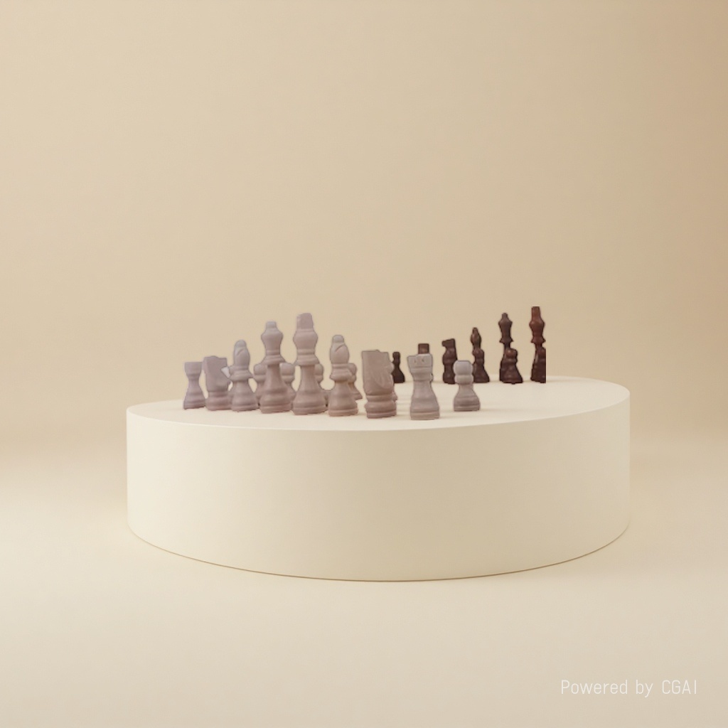 Folding solid wood chess set, flip cover storage, dark and light two-color solid wood chess pieces, children and adults logic and intelligence board game toy Application Scenario