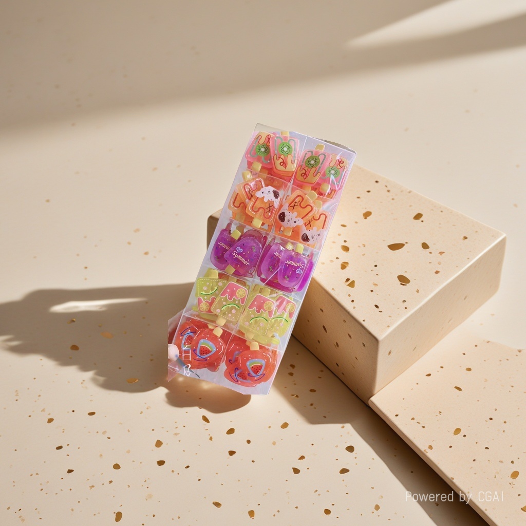 Original wholesale of children's popsicle-shaped cartoon hairpin accessories details Picture