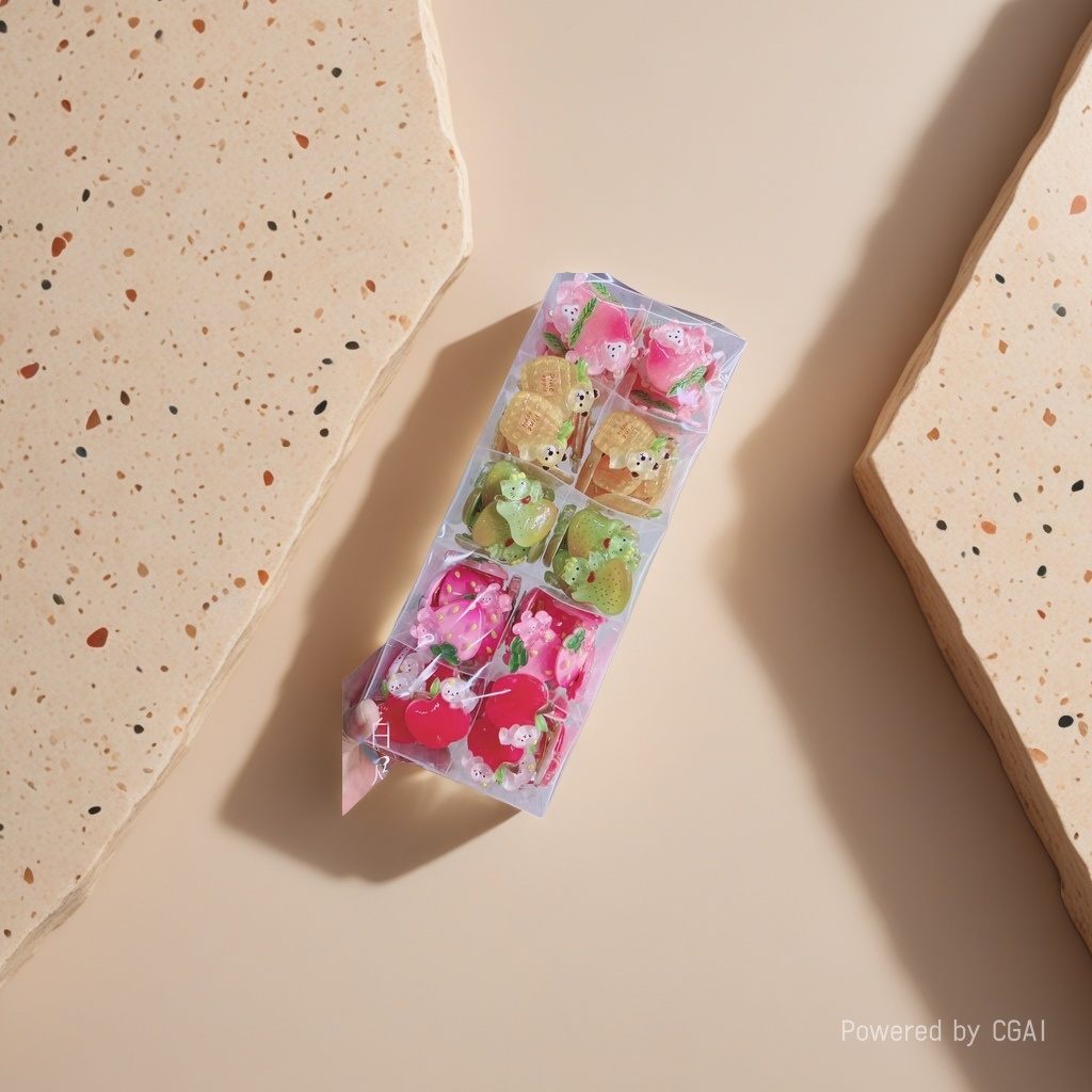 彩色水果造型抓夹发饰套装 抓夹发夹饰品