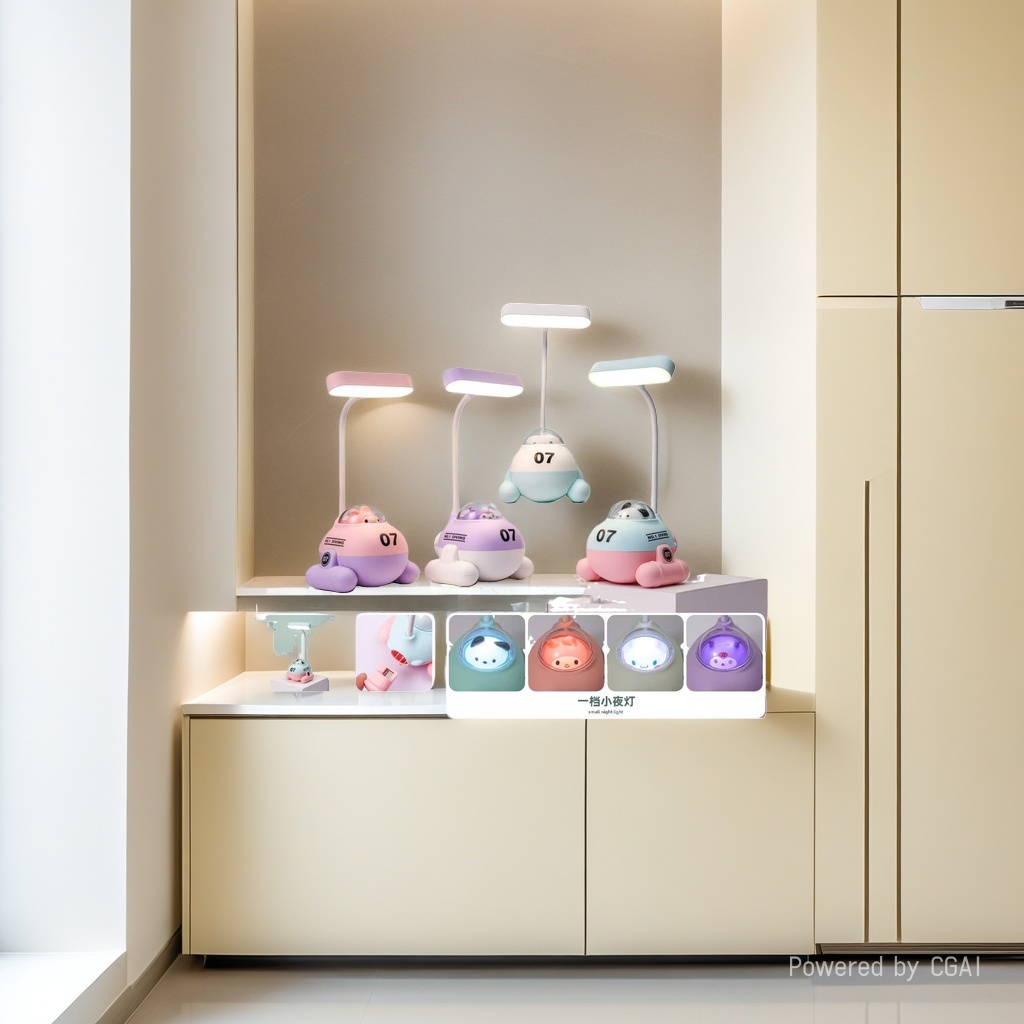 Cool Lamp, colorful submarine-shaped ceramic decorative table lamp, handcrafted original wax melting lamp details Picture