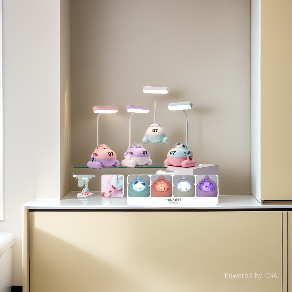 Cool Lamp, colorful submarine-shaped ceramic decorative table lamp, handcrafted original wax melting lamp Specification image