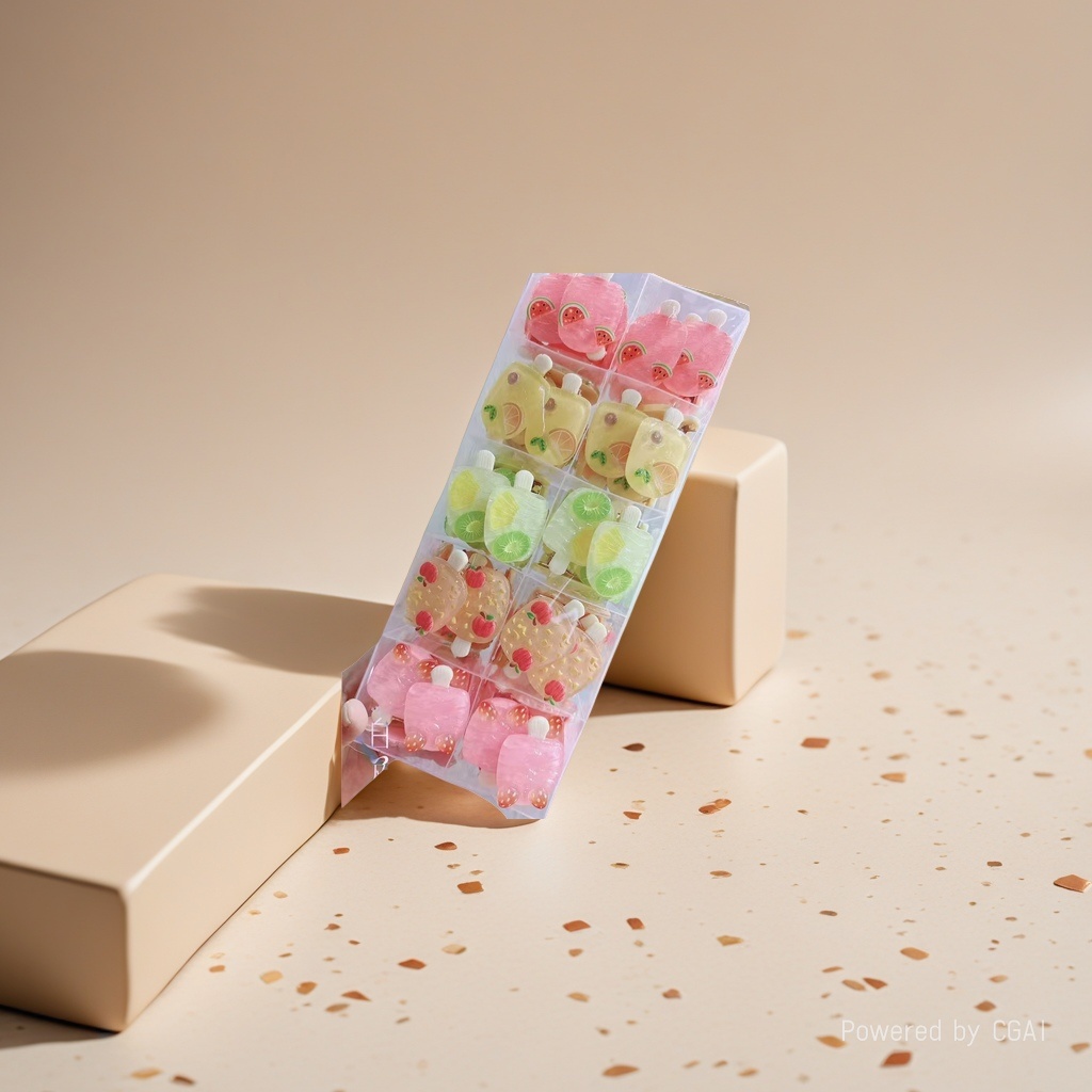 Original children's popsicle-shaped cartoon hairpin accessories wholesale factory direct sales Specification image