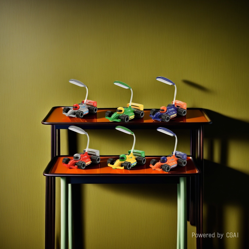 Cool Cool Lamp Handcrafted original colorful racing-shaped ceramic decorative table lamp wax melting lamp Specification image