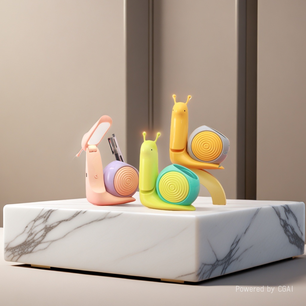 Jiuliang Colorful Snake-shaped Study Desk Lamp, eye-protecting reading lamp, magnifying glass, storage Cool lamp Application Scenario