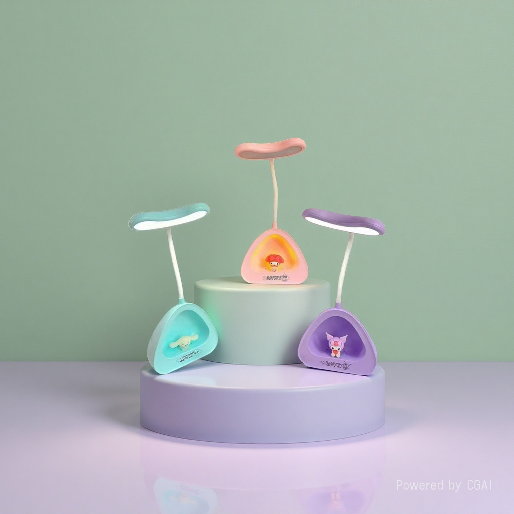Cool Lamp Handcrafted original color triangular base ceramic wax melting table lamp details Picture