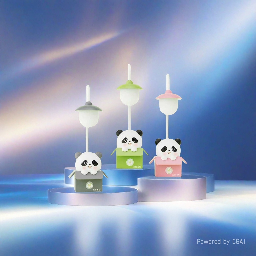 Jiuliang Panda LED Cool Study Desk Lamp, Eye-Protecting Reading Desk Lamp