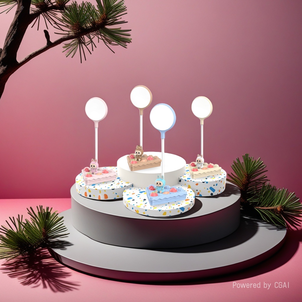 Cool Lamp Handmade original colorful cake ceramic wax table lamp, warm bedroom decoration Application Scenario