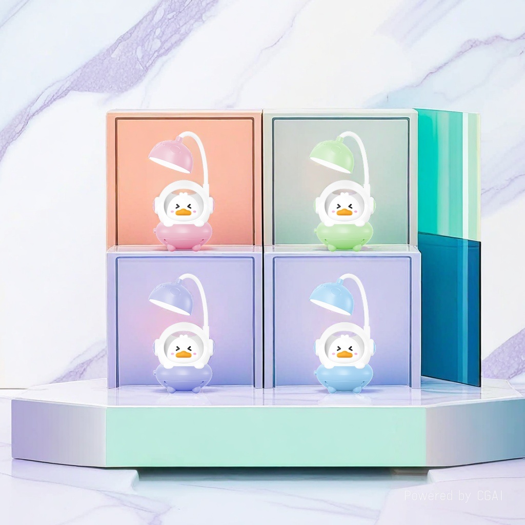 Cool Cool Lamp Handcrafted original colorful duckling ceramic decorative table lamp Wax Melting lamp Specification image