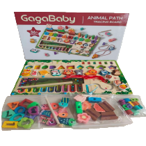 مسار الحيوانات Animal Path المسار الخشبي Path الذي يتطابق مع شكل خيوط الحبال المصنوعة من الخيوط في المتاهة مع قلم مراقبة الحركة الدقيق للأطفال المركّز على تجديد ألعاب الأطفال في مرحلة مبكرة Item Picture