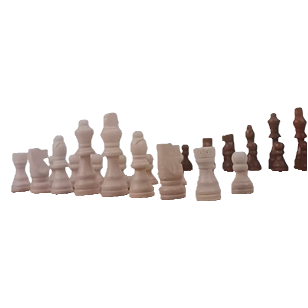 Folding solid wood chess set, flip cover storage, dark and light two-color solid wood chess pieces, children and adults logic and intelligence board game toy Item Picture