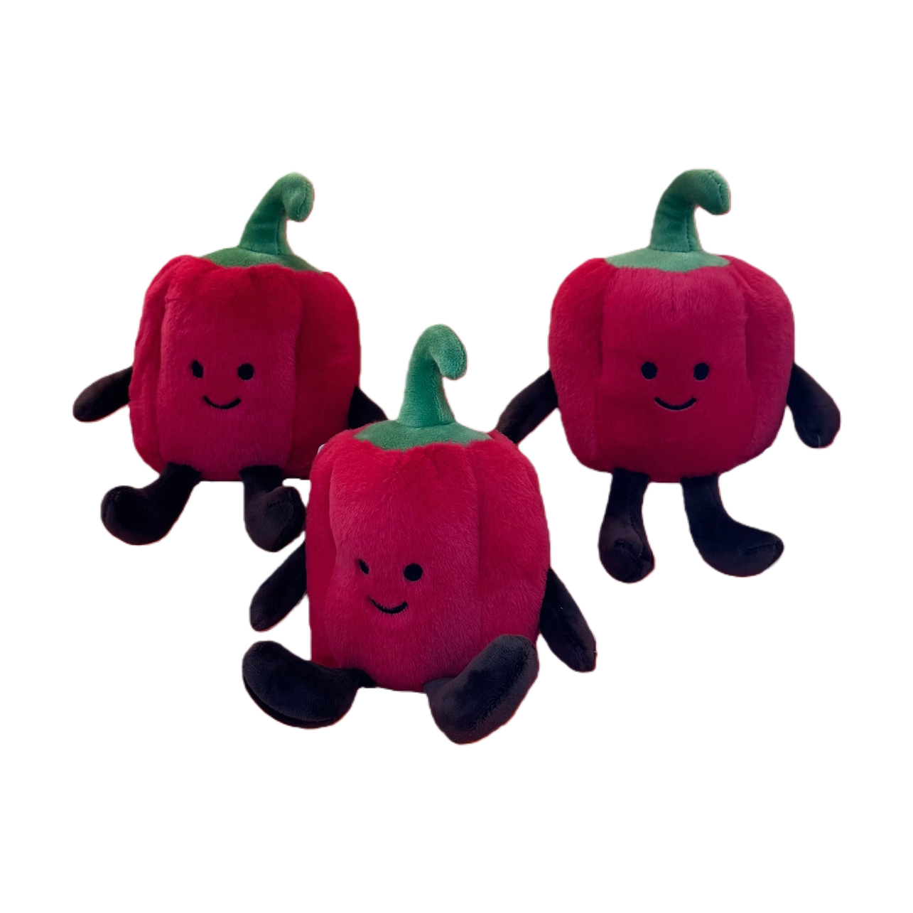 Red chili-shaped plush pendant, chili pendant, cute car backpack keychain Item Picture