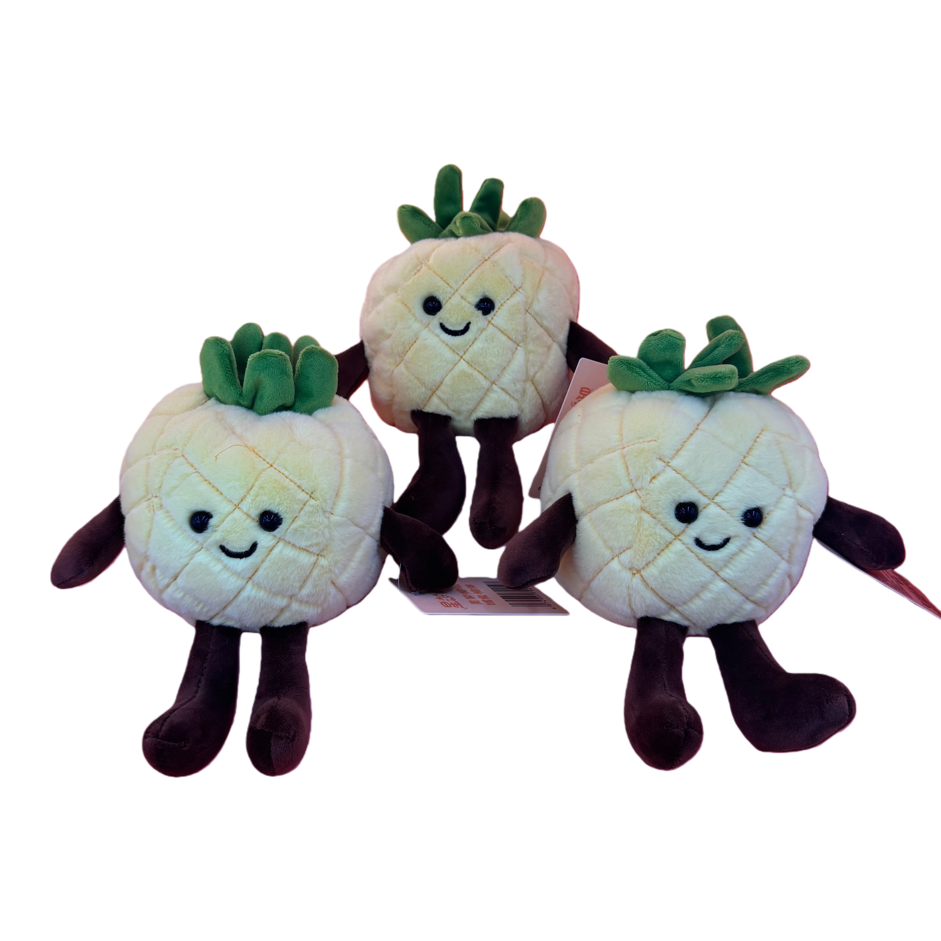 Craft boat yellow pineapple plush pendant, star figure doll pendant, plush toy pendant Item Picture