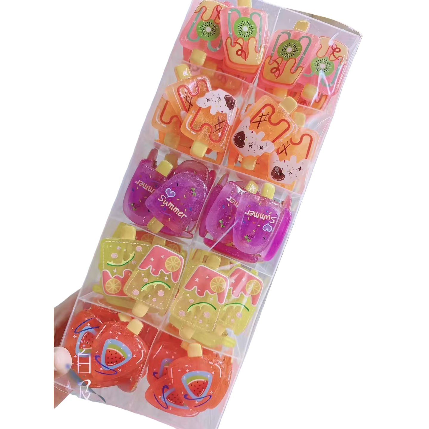 Original wholesale of children's popsicle-shaped cartoon hairpin accessories Item Picture