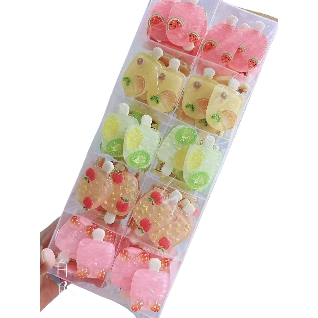 Original children's popsicle-shaped cartoon hairpin accessories wholesale factory direct sales Item Picture