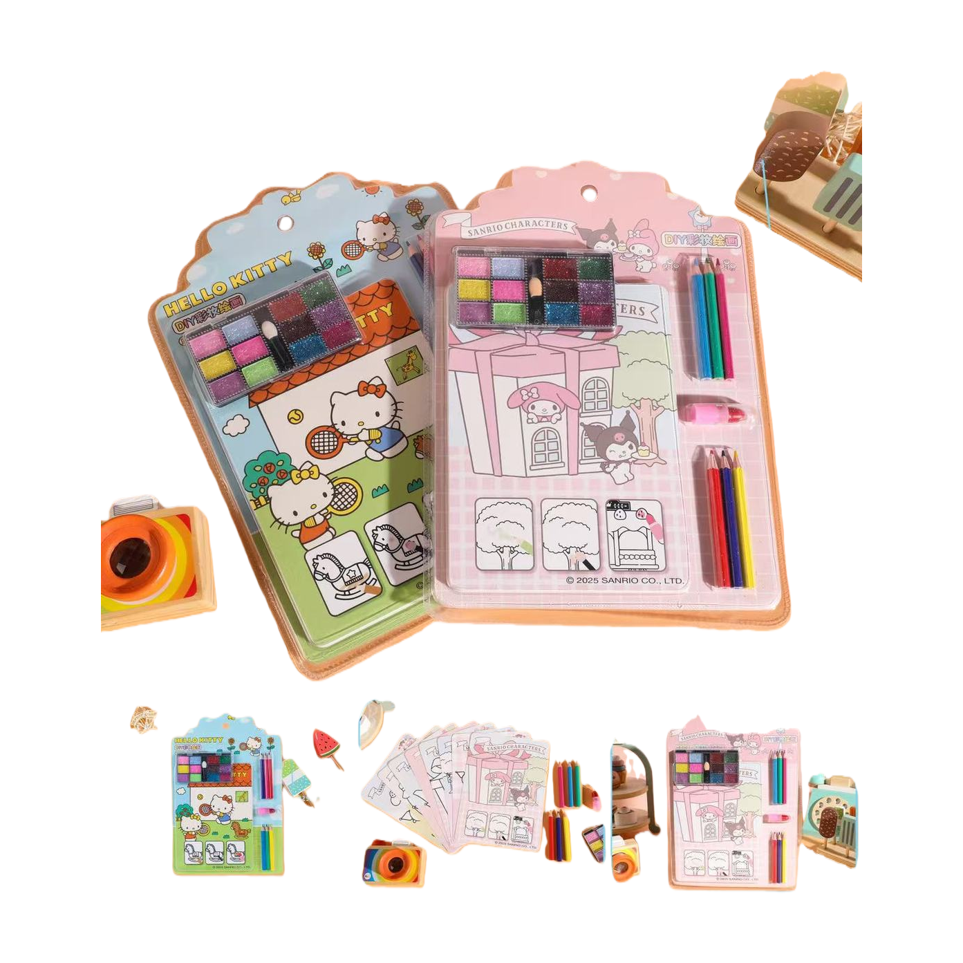 diy painting sets: Hello Kitty style and Melody style