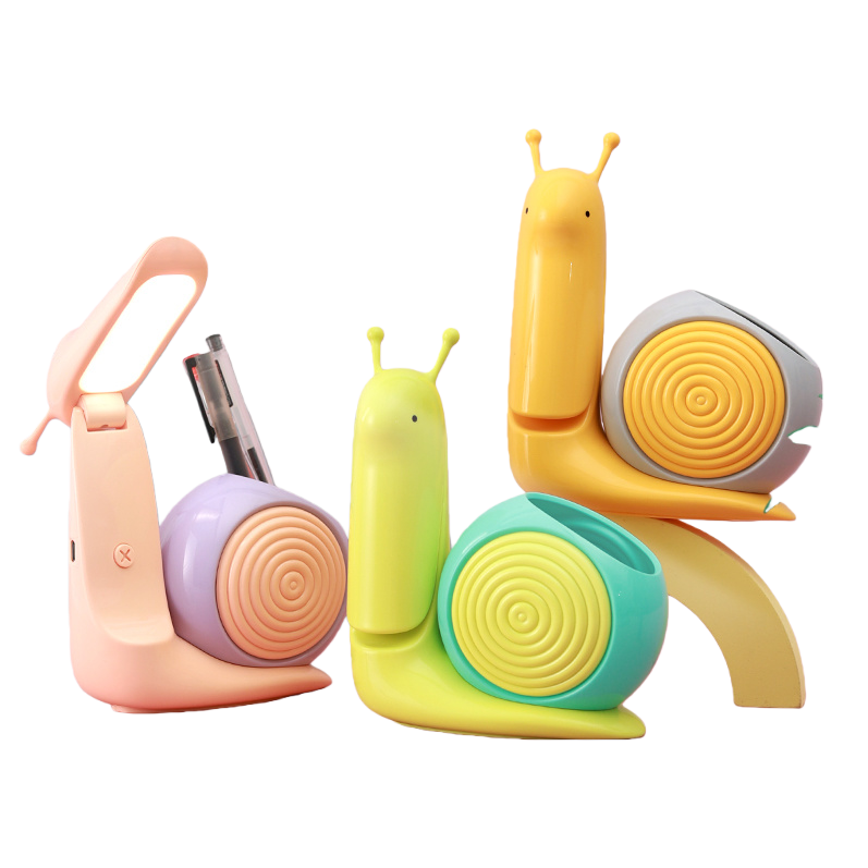 Jiuliang Colorful Snake-shaped Study Desk Lamp, eye-protecting reading lamp, magnifying glass, storage Cool lamp Item Picture