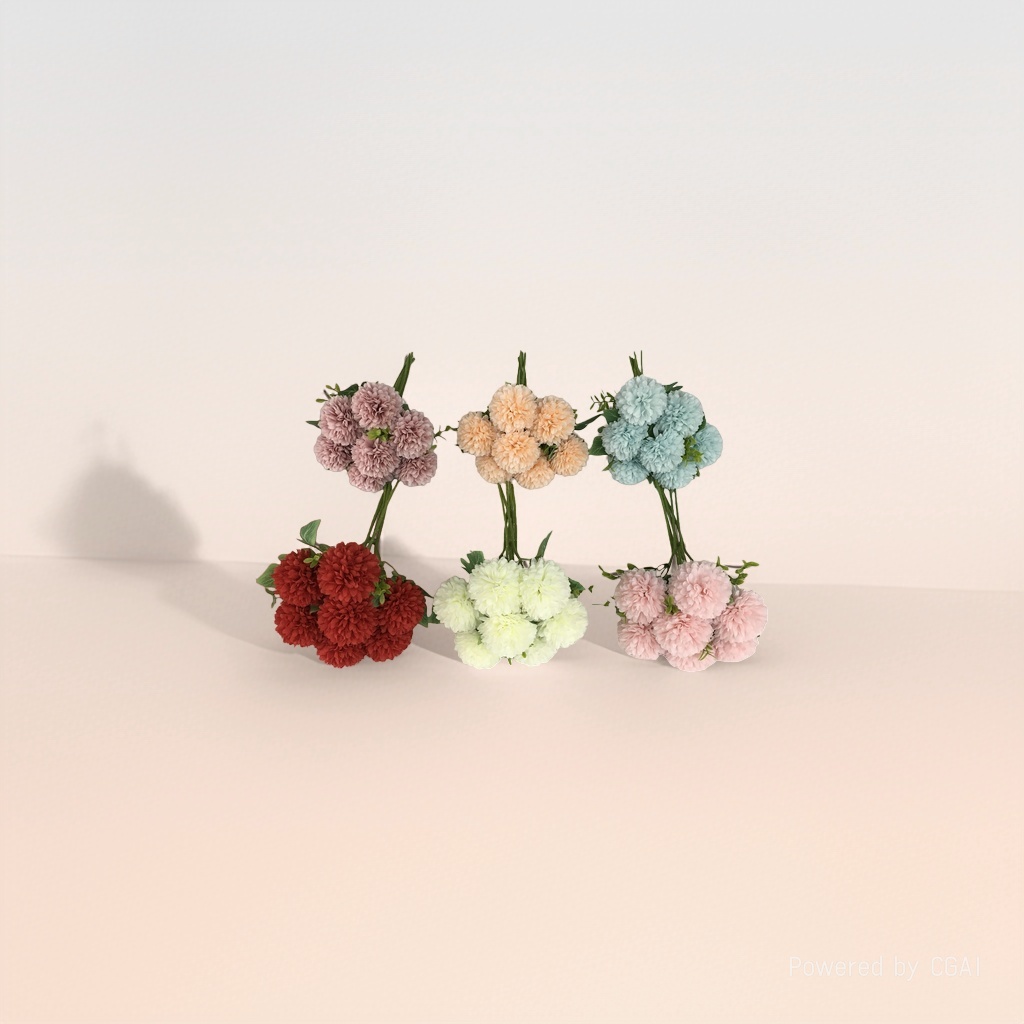 7-head hand-held bouquet of new dandelion artificial flowers