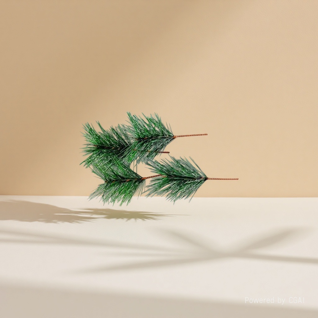 Green pine branch Christmas decorations, Christmas bows, Christmas tree pendants, Christmas balls, Christmas flowers details Picture