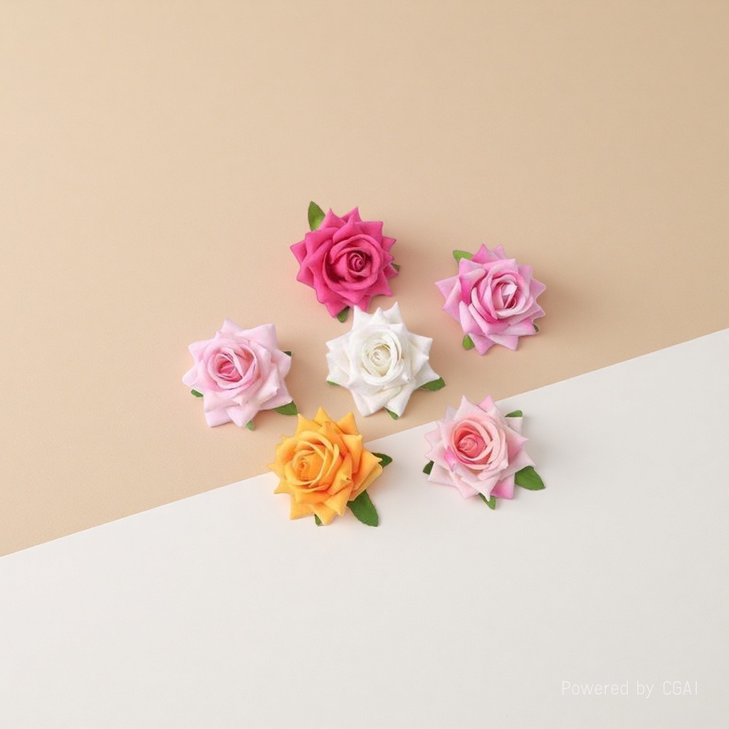 Artificial roses, colored rose ornaments, perfumes, scented candles, artificial flowers, knitted decorations, lotus cultural and creative wedding products Specification image