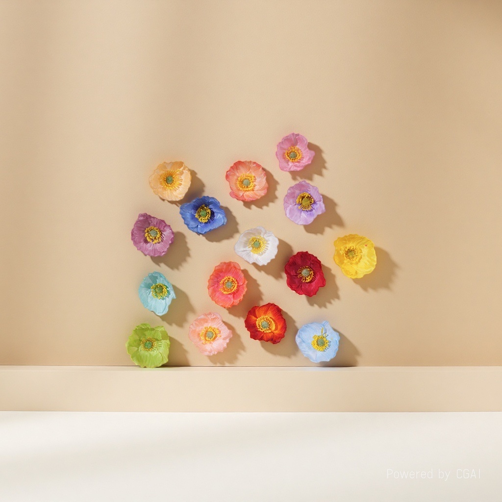 Yiwu lotus craft silk flowers, colorful artificial flowers, wicker silk ribbons, decorative artificial flower heads Application Scenario