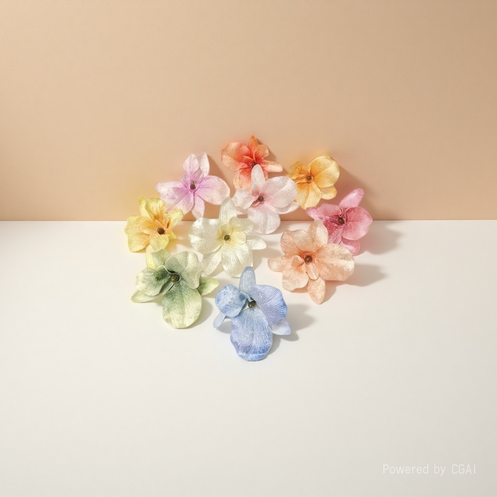 Plastic foam artificial flower stem and artificial flower accessory set Specification image