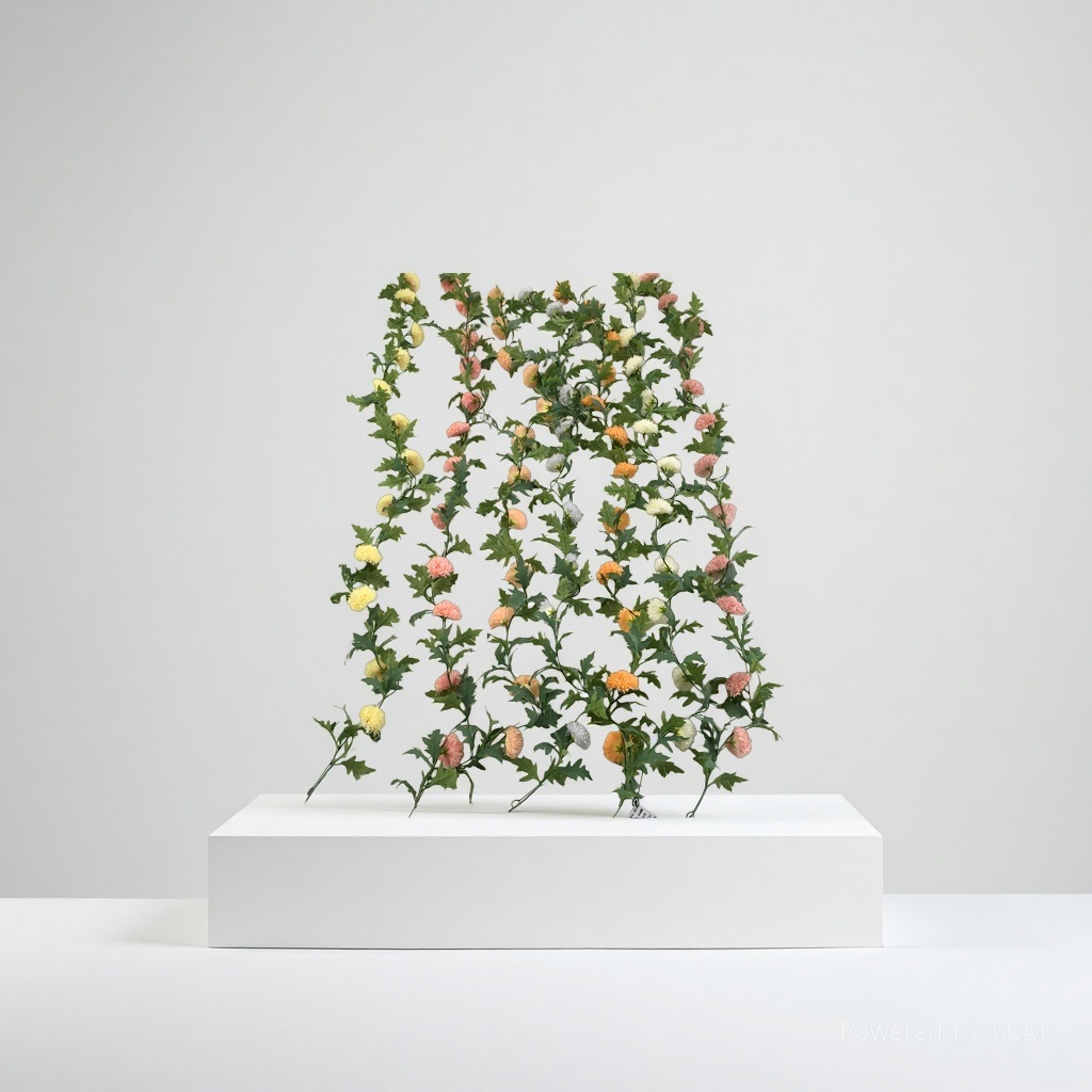 Multicolored artificial chrysanthemum vine flowers Application Scenario