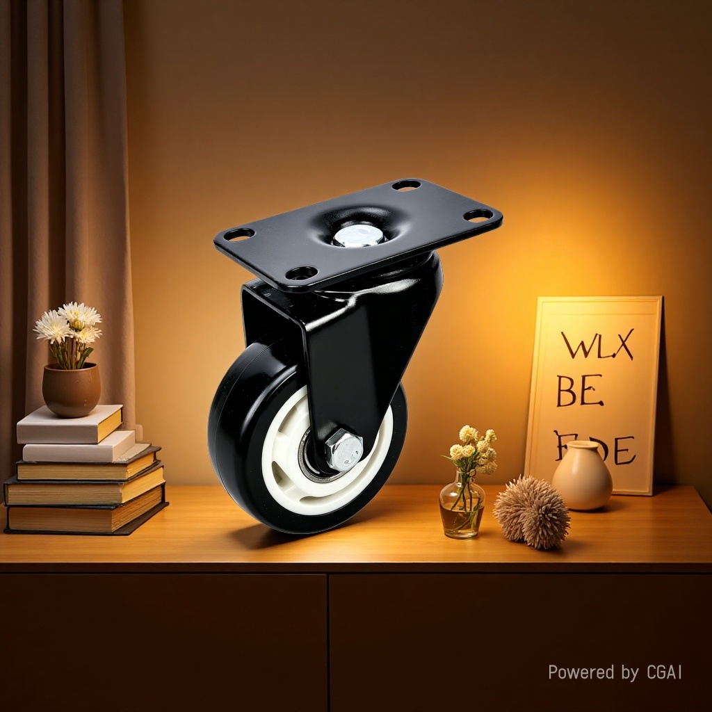 Black swivel wheel 360-degree rotating silent load-bearing pulley universal furniture table and chair accessories Application Scenario