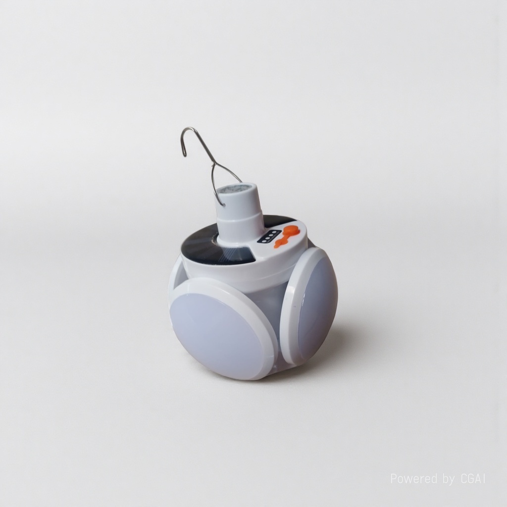 The portable white solar garden lamp is equipped with a high-efficiency solar panel for long-lasting lighting Application Scenario