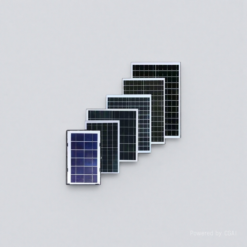 A variety of solar panels, photovoltaic modules, solar panels and solar lamps are used in combination details Picture