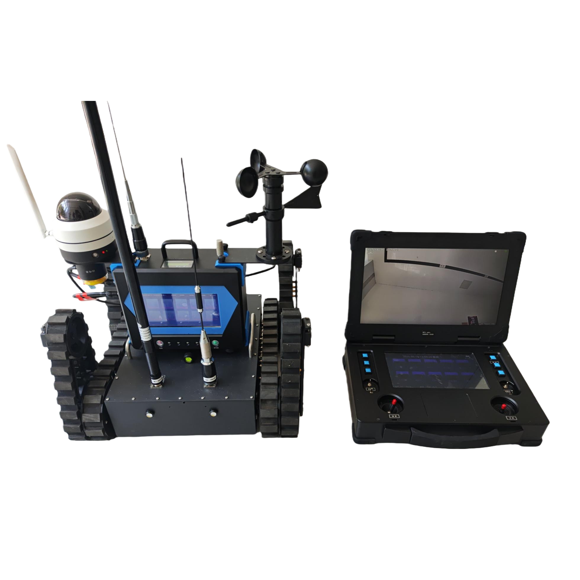 Disaster area environmental monitoring instrument reconnaissance robot BF-GW-10(Integrated robot)