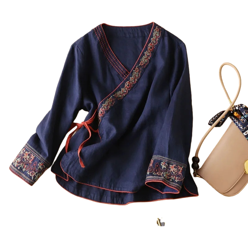 New Chinese-style printed ink-wash painting A-line dress for women's clothing, summer Chinese style, versatile half-length dress for women 101430917 Item Picture