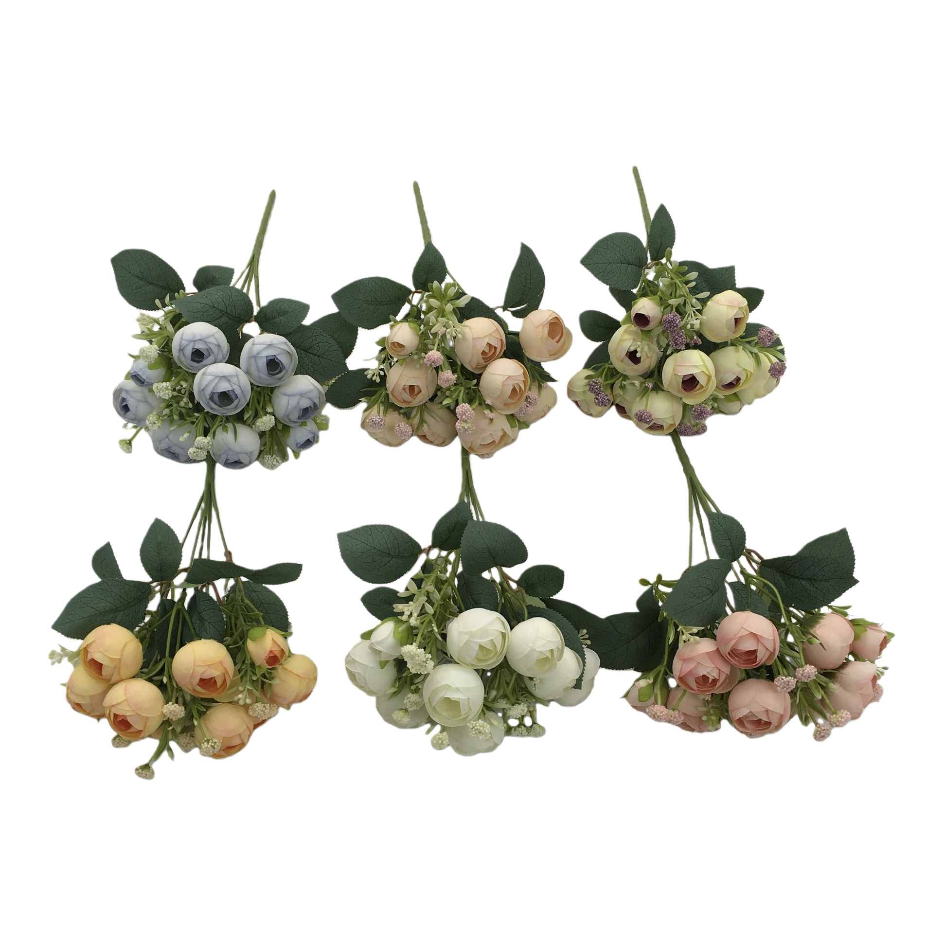 The living room is decorated with artificial flowers and artificial flowers. The venue is arranged with a small bunch of 5-fork oil paintings, tea bags, and wedding artificial flowers Item Picture