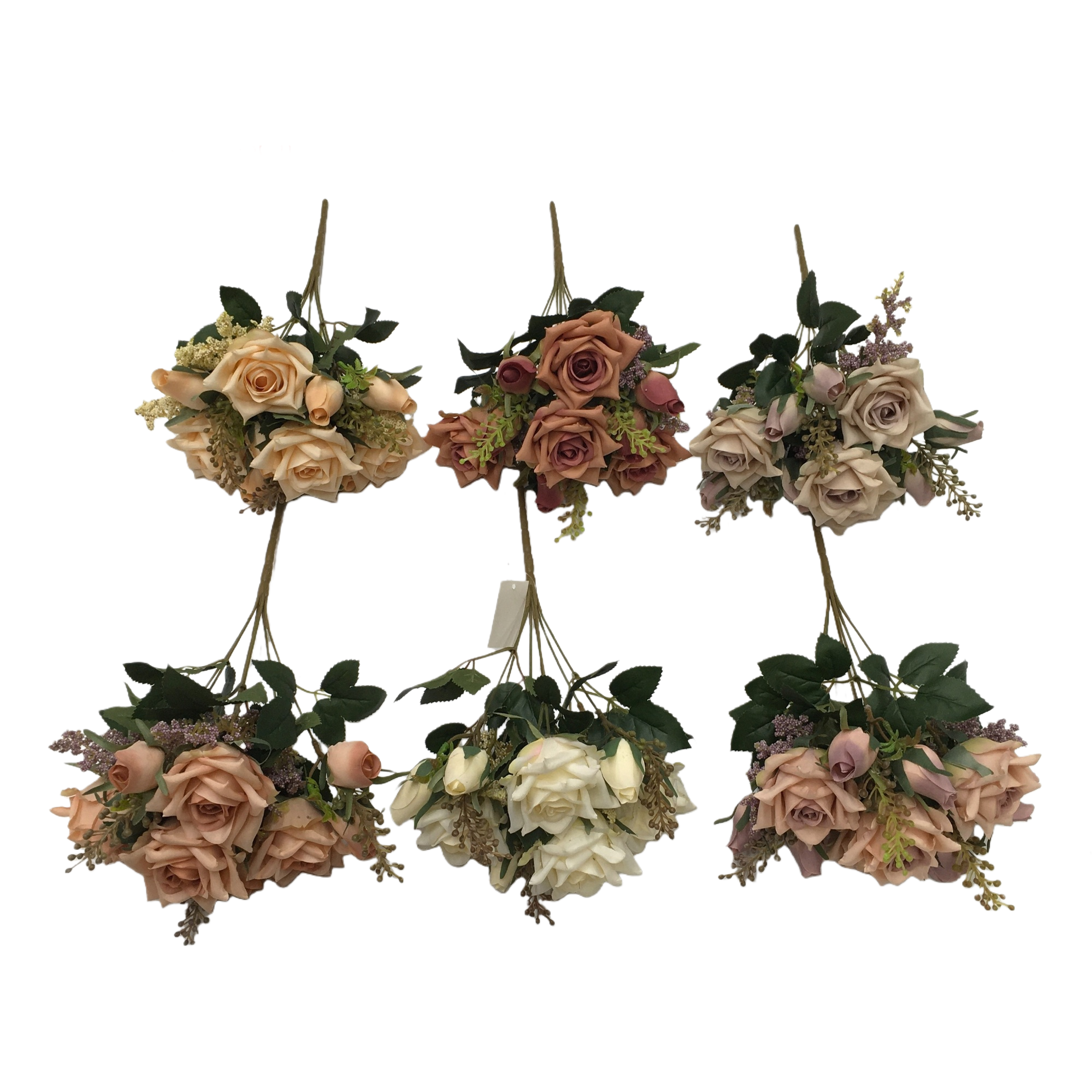 The living room is decorated with artificial flowers and artificial flowers. The venue is arranged with 7 forks of Ouzi Xuan Mei wedding artificial flowers Item Picture