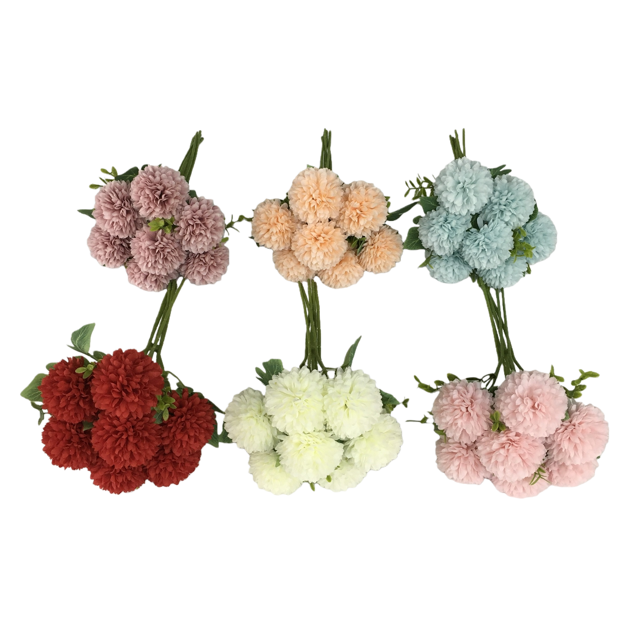 7-head hand-held bouquet of new dandelion artificial flowers Item Picture